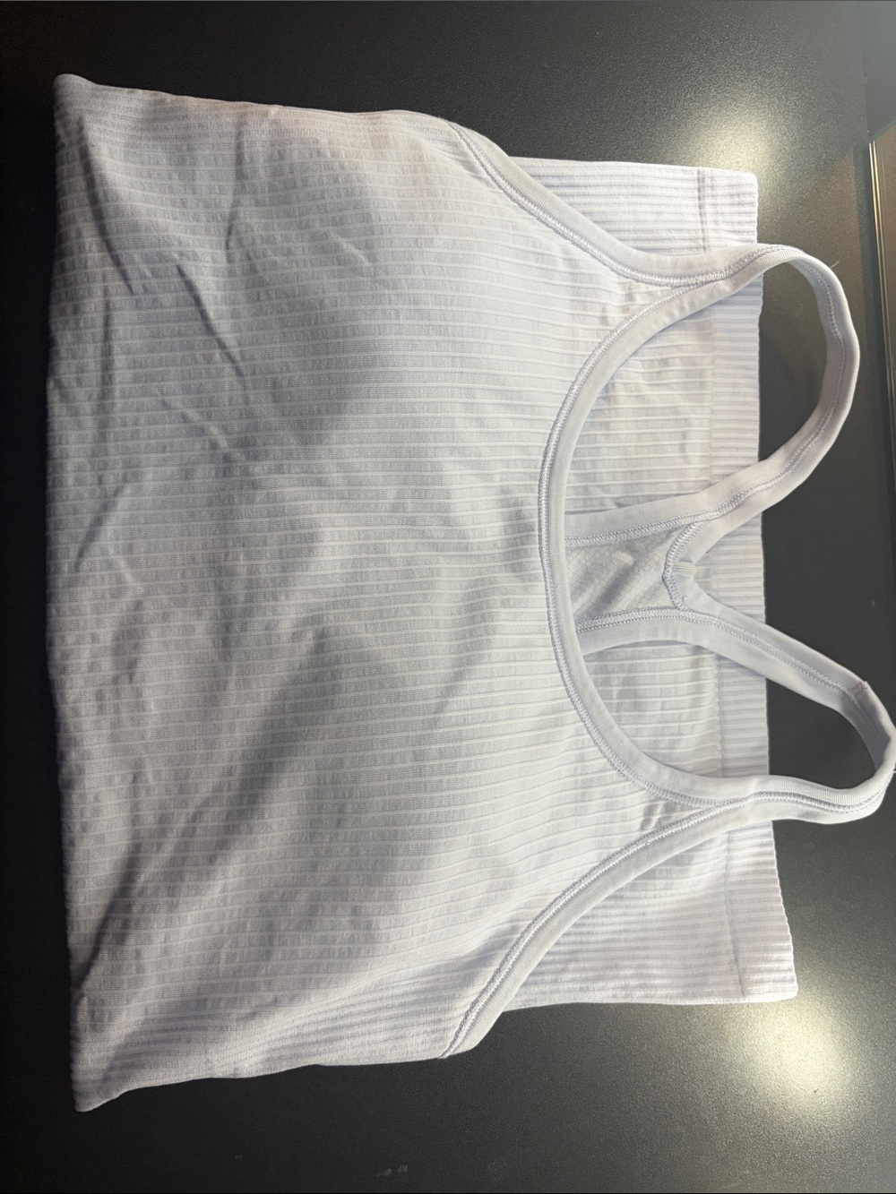 lululemon athletica White Ribbed Tank Top